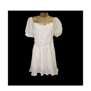 NWT Bao Bao Room Cream Tulle Dress Sm Ethereal Dollette Cottage Fairy Twee